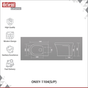 ขายส่งสุขภัณฑ์เซรามิกสีขาวคุณภาพเยี่ยมสำหรับใช้ในบ้านและโรงแรม โถสุขภัณฑ์หรูหราสำหรับขาย - Product Image 3