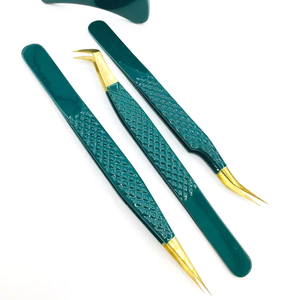 Wholesale Price Custom Logo J2 Japanese Stainless Steel Anti-Static Durable Eyelash Tweezers Beauty Tool Fiber Tip for Eyelash - Product Image 4