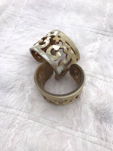 Brazalete de cuerno de búfalo - Brazalete tallado en cuerno - Brazalete ancho - Brazalete para mujer, brazalete de cuerno de Perfect Enterprises - Product Image 3