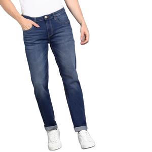 Spandex Coton Premium Haute Qualité À La Mode OEM Service Meilleure Vente Denim Jeans Pantalon Pour Hommes Lavé Fermeture Éclair Respirant - Product Image 1