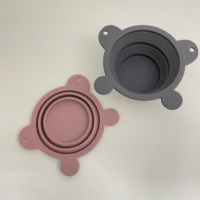 Bol à eau pliable pour animaux de compagnie – Silicone de qualité alimentaire, compatible micro-ondes et congélateur, bol portable pour chien pour les voyages, la randonnée et les promenades quotidiennes
