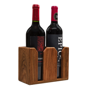 Wood Wine Bottle Holding Rack Bar Kitchen Decor Wood <b>Storage</b> Rack for Home Bottle Rack Party Bar Accessory - Product Image 4
