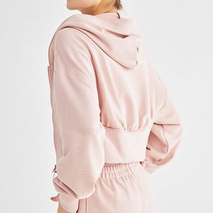 Sudadera con Capucha Corta para Mujer, Estilo Holgado, Informal, a la Moda, para Uso Diario y al Aire Libre - Product Image 3