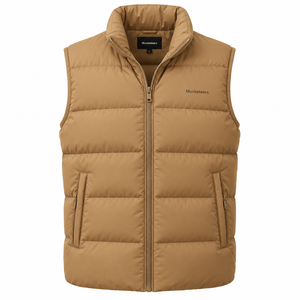 Chaleco Acolchado Ligero de Otoño para Hombre, Color Personalizado, Transpirable, Cuello en V, Estilo Formal - Product Image 3