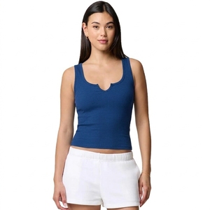 Top Deportivo Corto sin Espalda para Mujer, de Secado Rápido, Color Sólido, sin Mangas, para Yoga y Entrenamiento - Product Image 2