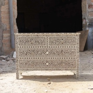 ILAHI's Bone Inlay <b>Drawer</b> Modern Design Agate Detailing <b>Storage</b> Portable Home Furniture - Product Image 5