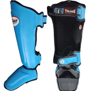 Espinilleras Dobles Profesionales Ligeras de Protección para Kickboxing, Entrenamiento, Marco de Aluminio, Todas las Estaciones, Color Personalizado, Cuero PU - Product Image 5