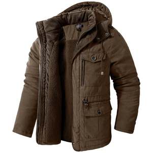 Parka rembourrée pour homme de haute qualité, vente en gros, taille personnalisée, imperméable, respirante, vêtements d'hiver pour homme, service OEM - Product Image 1
