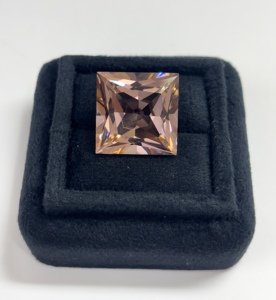 Saphir rose de laboratoire, Morganite, Corindon, pierres précieuses rondes à facettes, synthétiques, créées sur mesure, de couleur rose. - Product Image 1