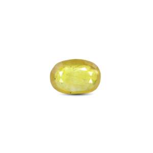 Alexandrite Oval Faceted Loose Gemstone 4.75 Ct Yellow Sapphire for Fine Jewelry - Product Image 1