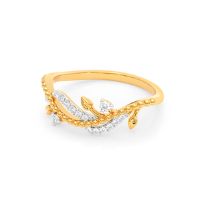 Anillo de banda retorcida con diamante cultivado en laboratorio - Product Image 2