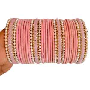 Vente directe d'usine - Ensembles de bracelets en verre de forme ronde - Ensembles de churiyan religieux islamiques pour femmes adultes - Bijoux indiens - Product Image 1