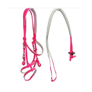 Durable Halters PVC Horse Bridle with Removable Stainless Steel <b>Bit</b> Multiple Colors Riding Halter Bridle - Product Image 4