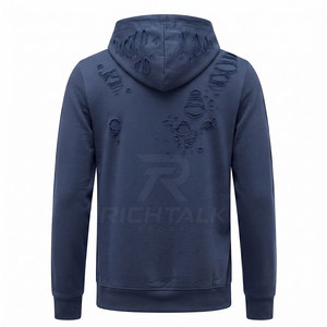 Sweat-shirts à capuche personnalisés de haute qualité, broderie délavée, tissu uni, vêtements décontractés, durables, 100% coton, séchage rapide, respirant - Product Image 2