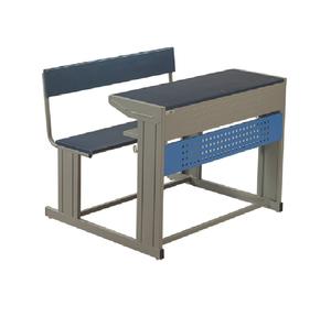 Conjunto de Escritorio y Banco para Dos Estudiantes con Estructura Metálica Resistente para un Asiento en el Aula Cómodo y Organizado - Product Image 3