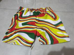 Shorts de sport en maille à motif cachemire pour hommes, personnalisés, en polyester, de haute qualité, pour le basketball, avec entrejambe de 5 pouces, vente en gros - Product Image 4