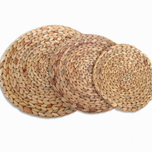 Sets de table ronds en rotin du Vietnam, résistants à la chaleur, tressés à la main, et sous-verres faits à la main - Product Image 4