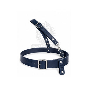 Sam Browne Belt Traditional Style Leather Waist Belt With <b>Adjustable</b> <b>Strap</b> For Formal Clothing Events And Daily Wear - Product Image 6