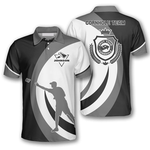 เสื้อสนุกเกอร์บิลเลียดแบบซับลิเมชั่นคุณภาพสูงสำหรับผู้ใหญ่ ชาย พิมพ์โลโก้ทีม หมายเลขสโมสร ชุดแข่งขันแขนสั้น 100% - Product Image 3