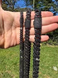 High Demand Trendy Mossanite Diamond Cuban Link <b>Chain</b> Iced Out With Silver Hip Hop Cuban <b>Chains</b> for Men <b>Fashion</b> Necklaces India - Product Image 2