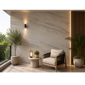 Chapa de Piedra Natural Ultrafina de Lujo de 2 mm, Bloque Blanco del Himalaya para Revestimiento Exterior Flexible, Hecho a Mano en India - Product Image 1