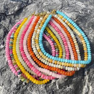 Collier de perles irrégulières en résine faites à la main, multicolores, bijoux de mode, artisanat moulé, pour femmes et filles - Meilleures ventes - Product Image 1