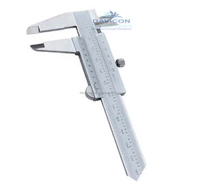 Calibre à pied à coulisse manuel en acier inoxydable à mâchoires longues DAVICON DE-428 - Instruments dentaires de base - Product Image 3