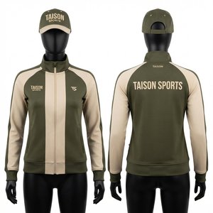 Chaqueta de Entrenamiento de Béisbol para Hombre, Tejido Premium de 380g, Roja y Negra, Cierre Completo, Deportiva, Cálida, con Logotipo Personalizado del Equipo, Ropa Deportiva con Capucha, Ecológica - Product Image 1
