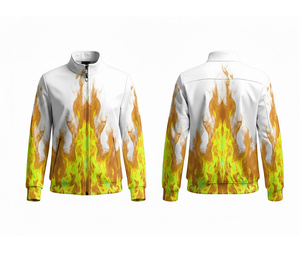 Veste zippée sublimée personnalisée pour équipe, vêtements de course et de fitness, chaude, respirante, séchage rapide |   Tailles Hommes Femmes Jeunes - Product Image 5
