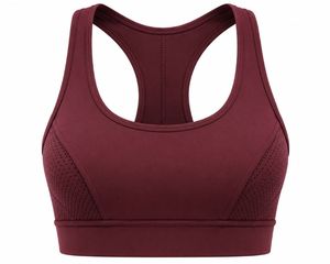Soutien-gorge de sport dos nageur pour femme, col en U, écologique, léger, simple, séchage rapide, sans coutures, respirant, avec panneau en maille, maintien élevé, fermeture avant - Product Image 3