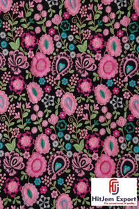 Tissu Jacquard en Dentelle Personnalisé 100% Polyester Poids Moyen OEM/ODM Sur Commande pour la Confection de Robes et l'Artisanat - Product Image 2