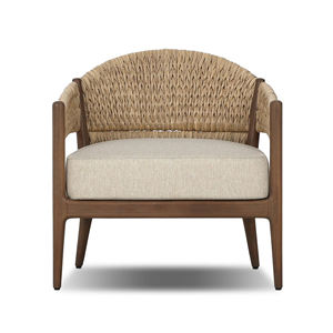 Canapé de jardin en teck et rotin pour hôtel, villa, resort - Mobilier d'extérieur de luxe résistant aux intempéries - Atwood - Product Image 2