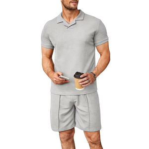 Conjuntos Cortos Casuales de Verano para Hombre con Logotipo Personalizado, Color y Talla a Medida, Servicio OEM, Tela Transpirable para Venta al Por Mayor - Product Image 5