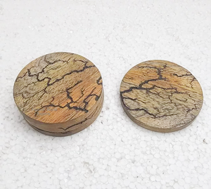 Posavasos de madera redondos clásicos minimalistas de Lichtenburg Maxery, posavasos de madera, posavasos de estilo europeo - Product Image 1