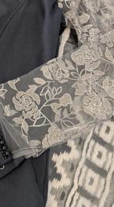 Camisa de equitación occidental para mujer, blusa ecuestre de manga larga con encaje, cuello con perlas, top de vestir Misha - Product Image 2