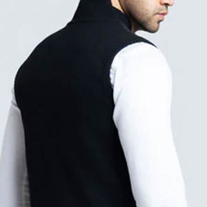 Prix de gros – Pulls tricotés zippés pour hommes, élégants et adaptés aux activités de plein air en hiver - Product Image 5