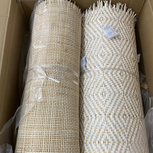 Correas de caña de ratán de tejido hexagonal, Material de bastón para tapicería Rollo de correas de ratán para muebles de ratán/Sra. Thi - Product Image 1
