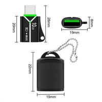 Lot de 2 adaptateurs USB C vers USB en alliage d'aluminium JAYA et lecteur de carte OTG pour ordinateur portable, téléphone portable, appareil photo, tout neuf, LED