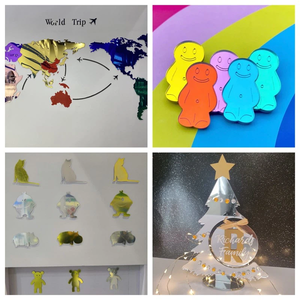 Plaque <span class=keywords><strong>miroir</strong></span> acrylique transparente 3 mm, <span class=keywords><strong>miroir</strong></span> bidirectionnel PMMA, demi-transparence, <span class=keywords><strong>miroir</strong></span> infini - Product Image 3