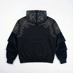 Sudadera con Capucha Corta Oversize 100% Algodón 500gsm, Corte Holgado, Unisex, Felpa Francesa, Personalizable con Logotipo - Product Image 2