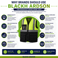 Gilet de sécurité professionnel en maille polyester 120 GSM bleu, réfléchissant, ignifuge et respirant, avec logo personnalisé par transfert thermique et poches