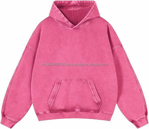 Sudadera con Capucha Unisex de Algodón, Suave, Informal, para Invierno, Estilo Urbano, Diseño Sólido con Cuello de Doble Capa Tejido a Crochet, Talla XL, Suministro ODM - Product Image 2