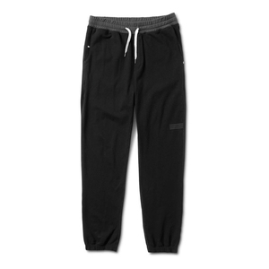Men's Black Jogger Pants <b>Elastic</b> <b>Waist</b> Drawstring Casual Sports <b>Trousers</b> Lightweight Anti-Wrinkle Pocket Denim Look - Product Image 1
