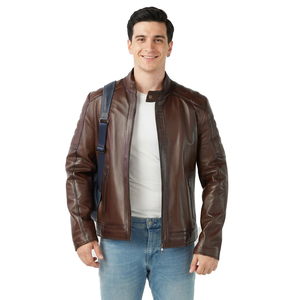 Hot Selling High Street Men's <b>Winter</b> <b>Leather</b> <b>Jacket</b> Customized Logo Design Top Trending Light Fashionable <b>jacket</b> for men - Product Image 1