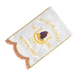 OEM Embroidered Customized and Hand Embroidered <b>Hanging</b> Flags Wholesale Embroidered Flag Banners Pennants Silk & <b>Wire</b> - Product Image 2