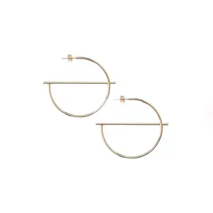 Orecchini a cerchio NIEN orecchini a forma di filo fatti a mano placcati in oro 18 carati ultimi disegni gioielli per le donne grandi minimal argento nero