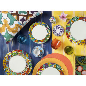 Service de table Excelsa 12 pièces, assiettes et bols en céramique multicolores Belem - Product Image 4