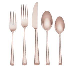 Ensemble de couverts vintage en métal avec poignées torsadées, finition miroir haute brillance, passe au lave-vaisselle, ustensiles de service pour desserts de mariage - Product Image 5