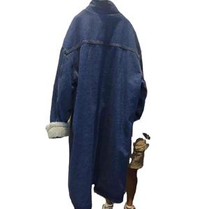Boutique Wholesale 2026 Winter Breathable Single Breasted Casual Long Sleeved Denim Women's Coat - Product Image 2