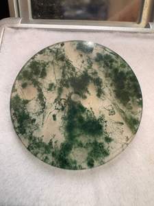 Esfera de reloj de ágata musgosa natural, piedra dendrítica única para la fabricación de relojes, grosor de 1 mm - Product Image 4